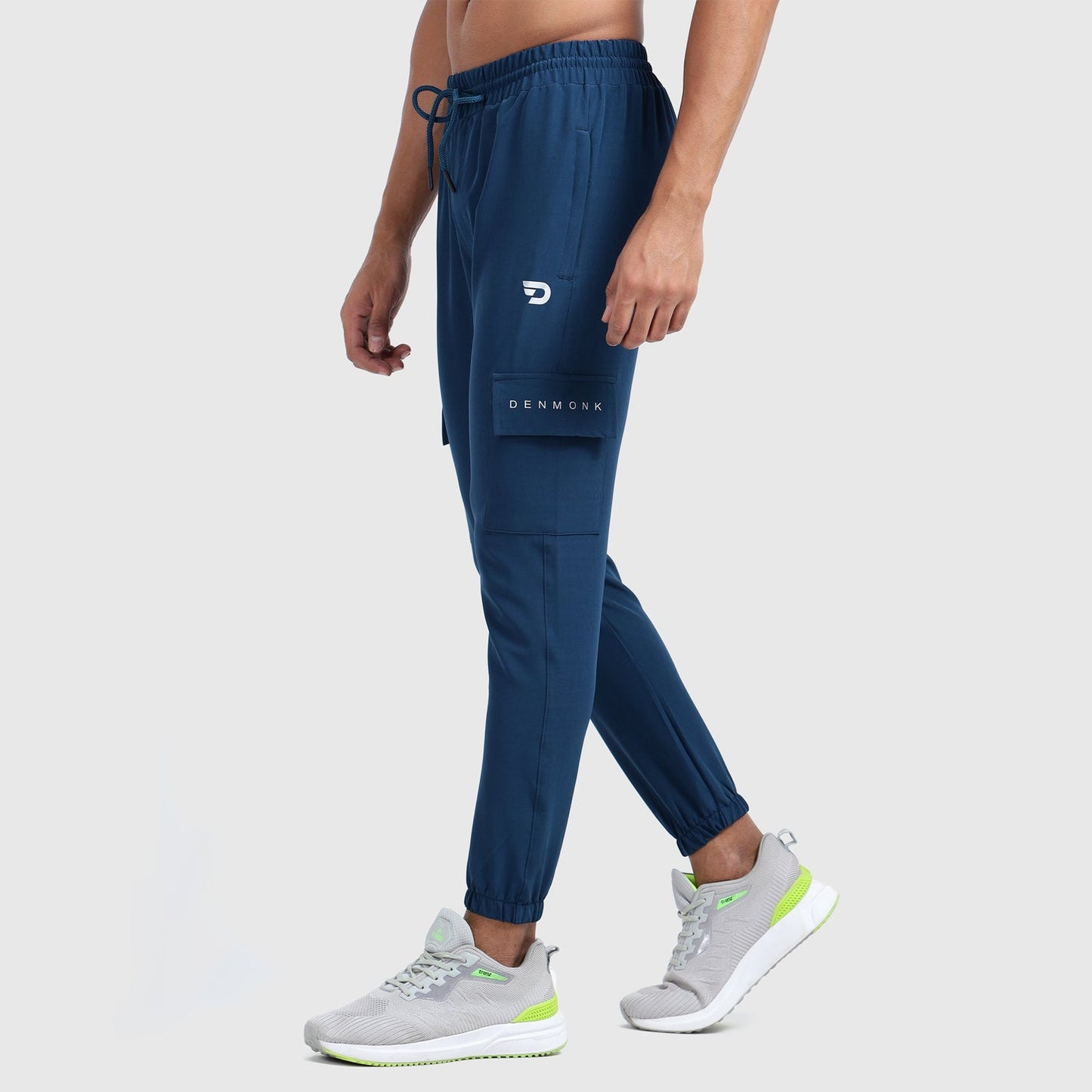 Denmonk: Elevate your look with these Cragopro sharp regal blue Trackpant for mens.