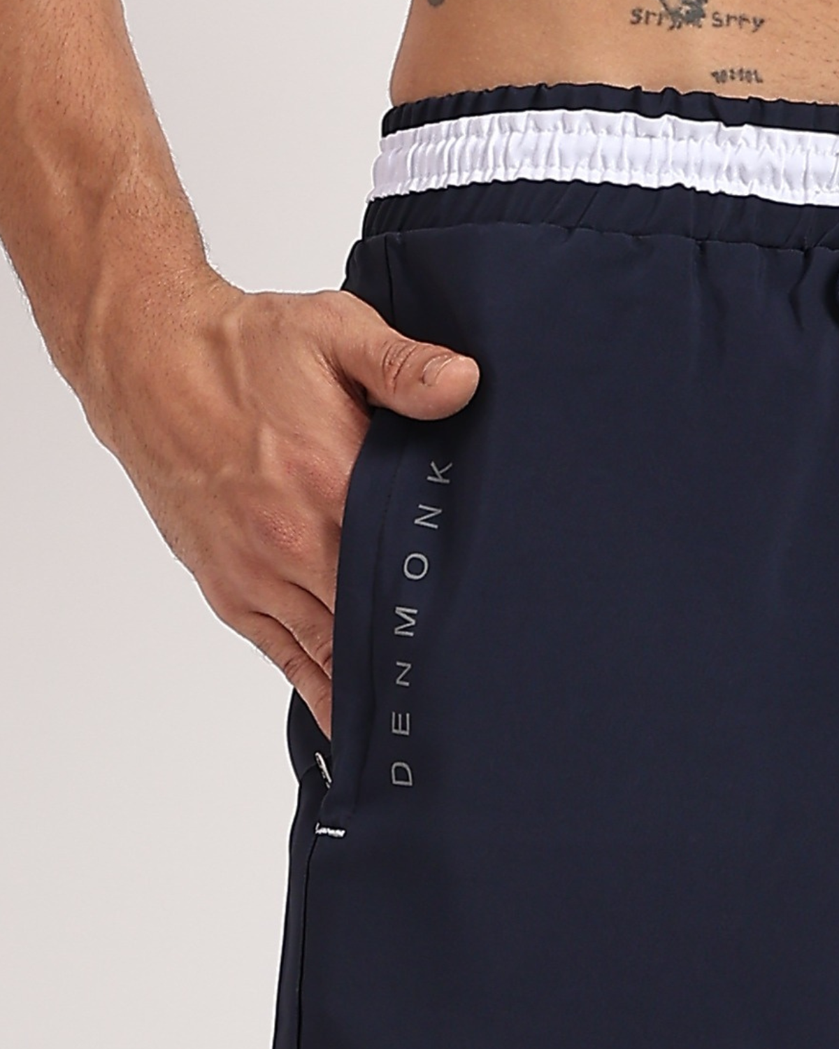 White Stripe Shorts