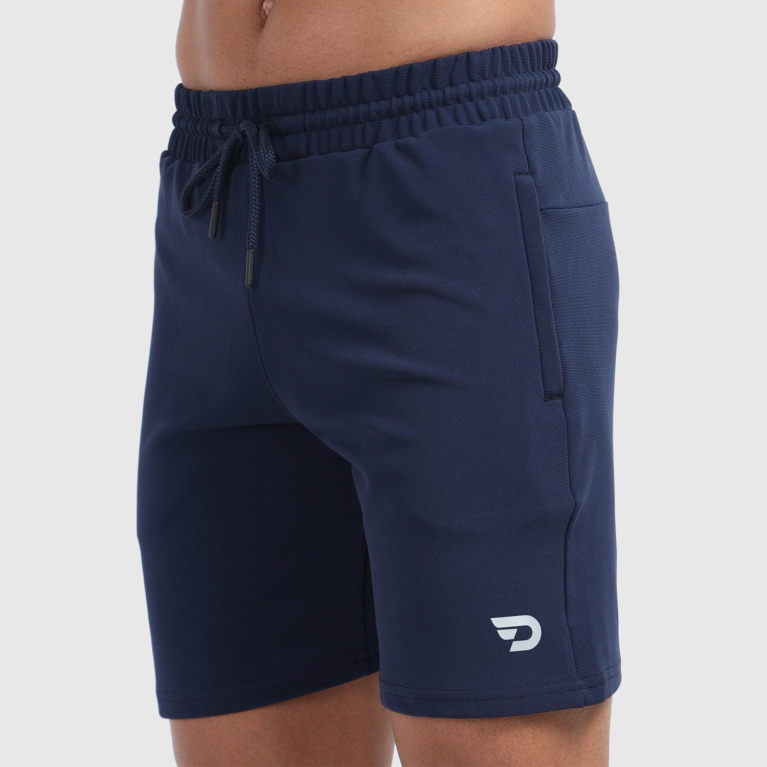 Denmonk's fashionable Trekready midnight navy shorts for men will boost your level of gym fitness.