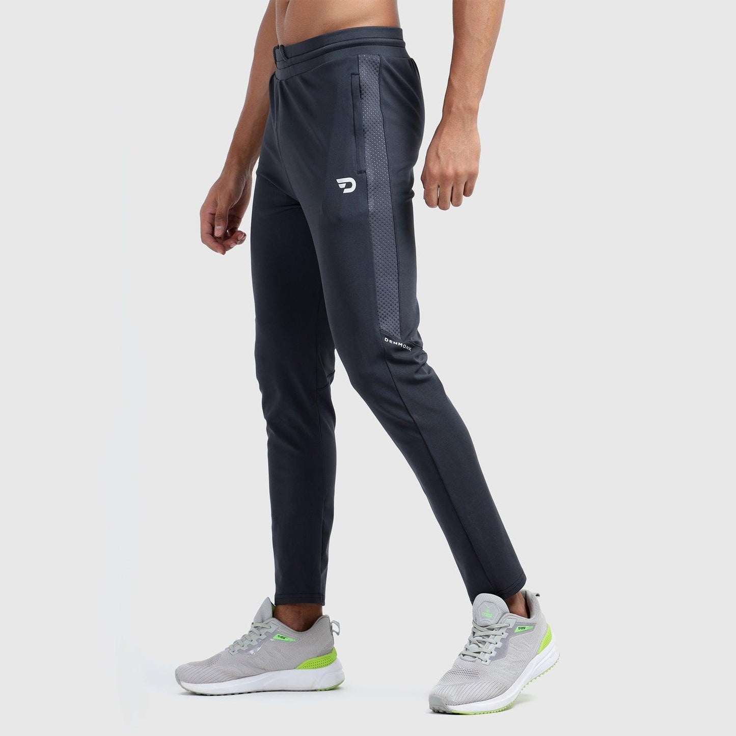 Denmonk: Elevate your look with these Urbanstribe sharp charcoal joggers for mens.