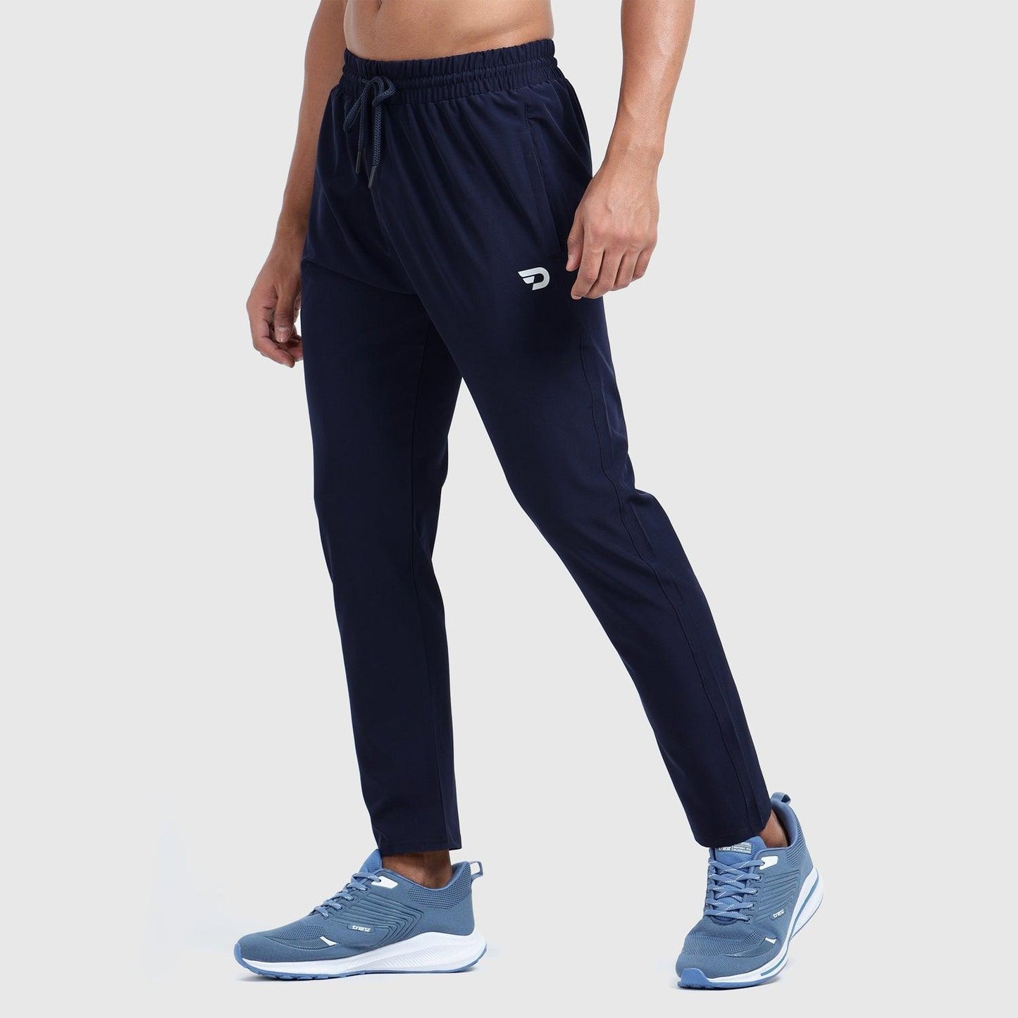 Denmonk: Elevate your look with these stayactive sharp midnight navy Trackpant for mens.