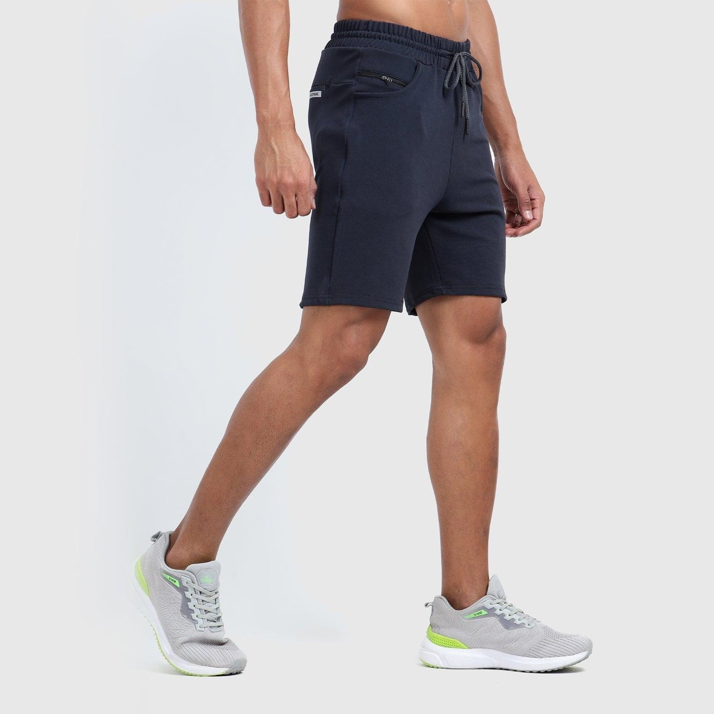 Denmonk's fashionable Retroglide Shorts charcoal shorts for men will boost your level of gym fitness.