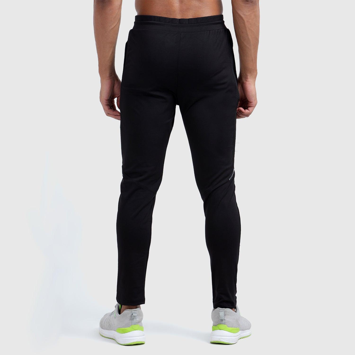 Denmonk: Elevate your look with these Urbanstribe sharp black joggers for mens.