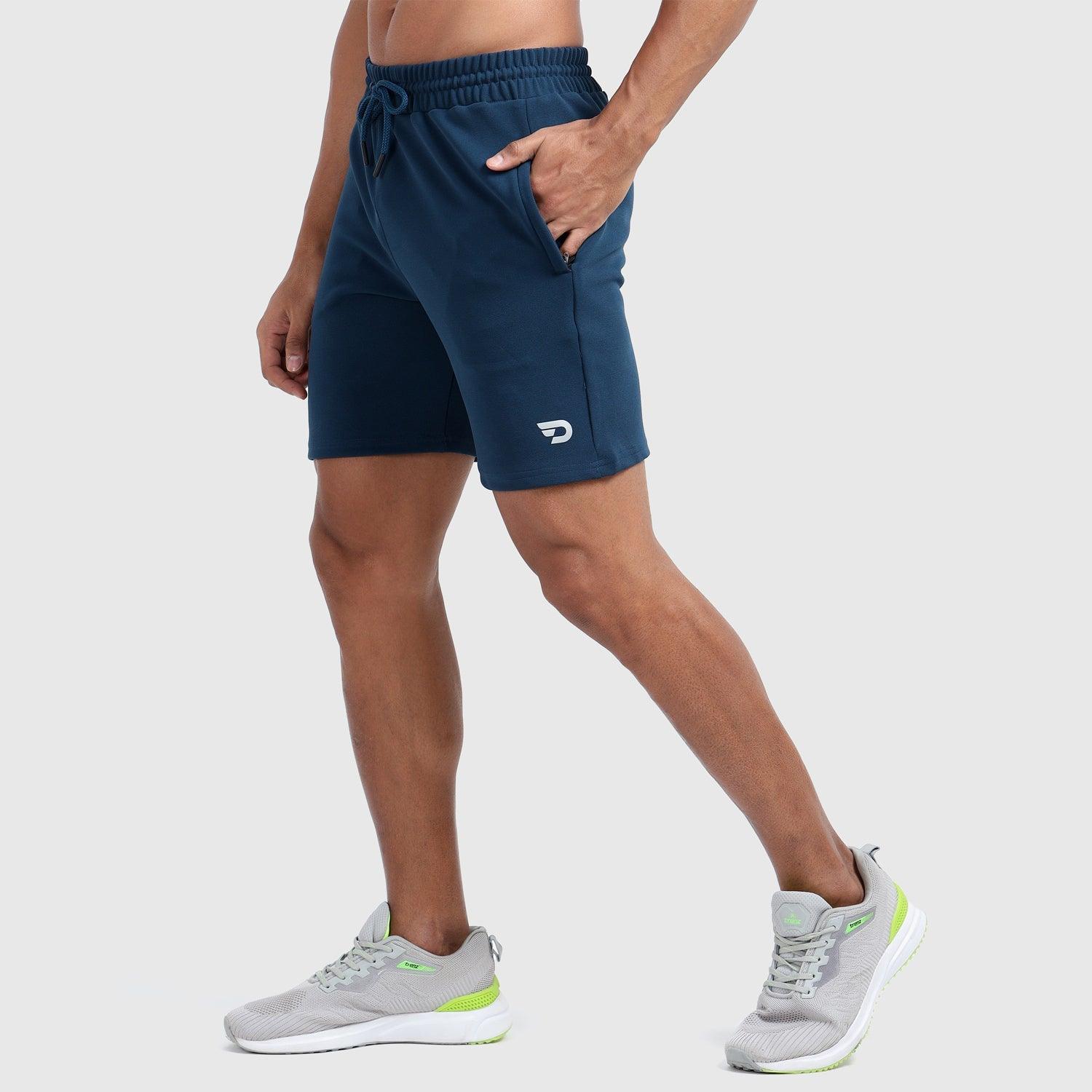 Denmonk's fashionable Trekready regal blue shorts for men will boost your level of gym fitness.