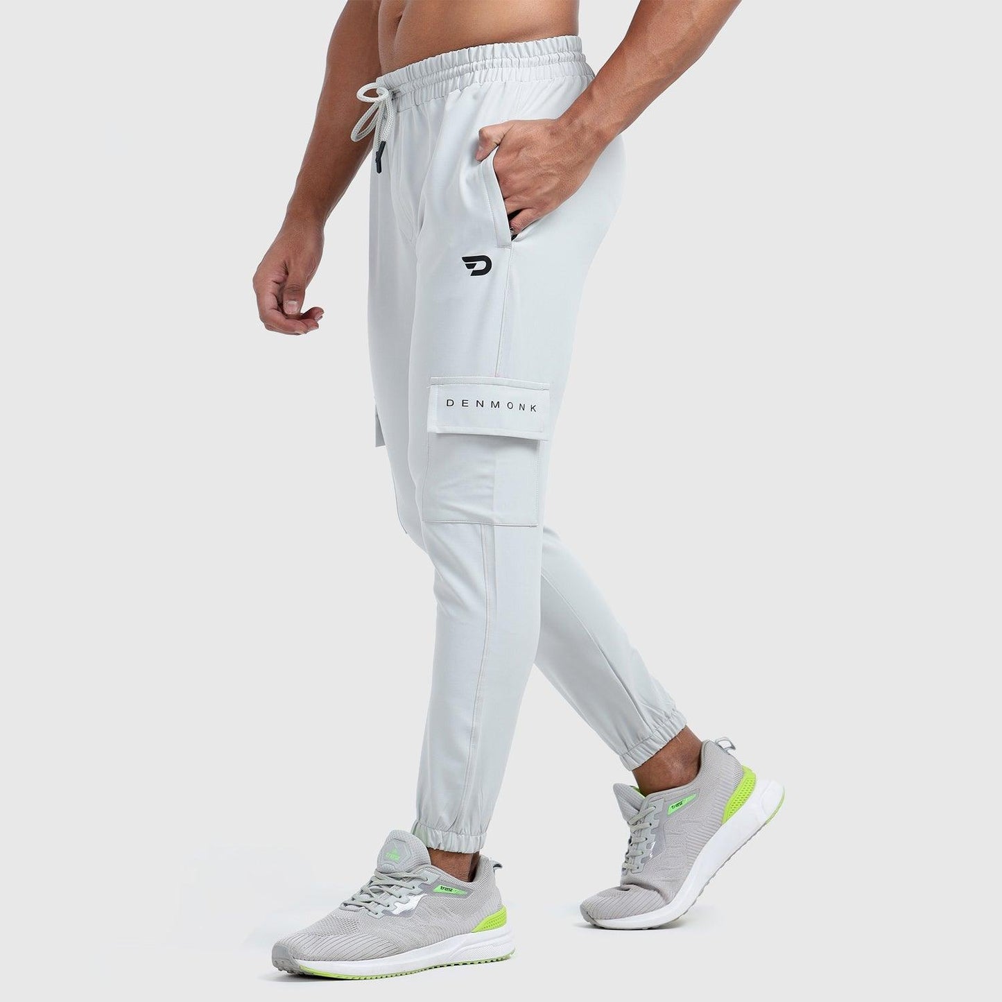 Denmonk: Elevate your look with these Cragopro sharp light grey  Trackpant for mens.