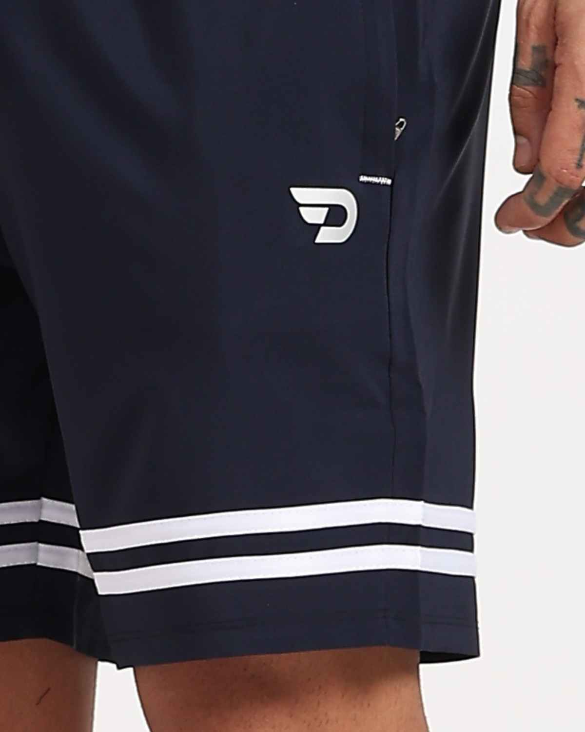 White Stripe Shorts