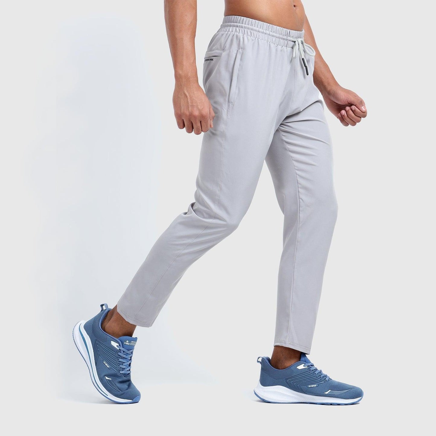 Denmonk: Elevate your look with these stayactive sharp light grey  Trackpant for mens.