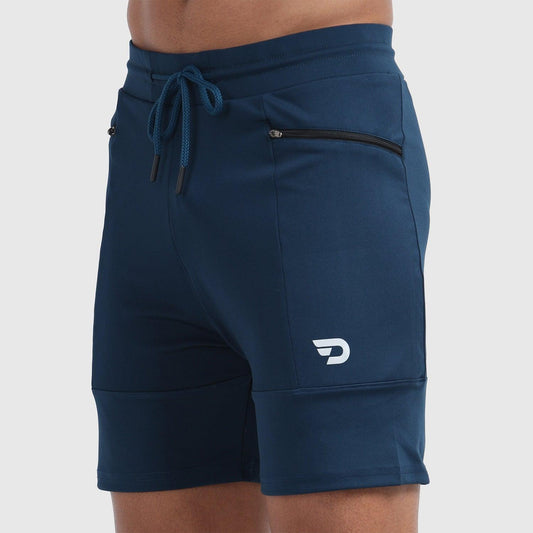 Denmonk's fashionable Power Shorts regal blue shorts for men will boost your level of gym fitness.f