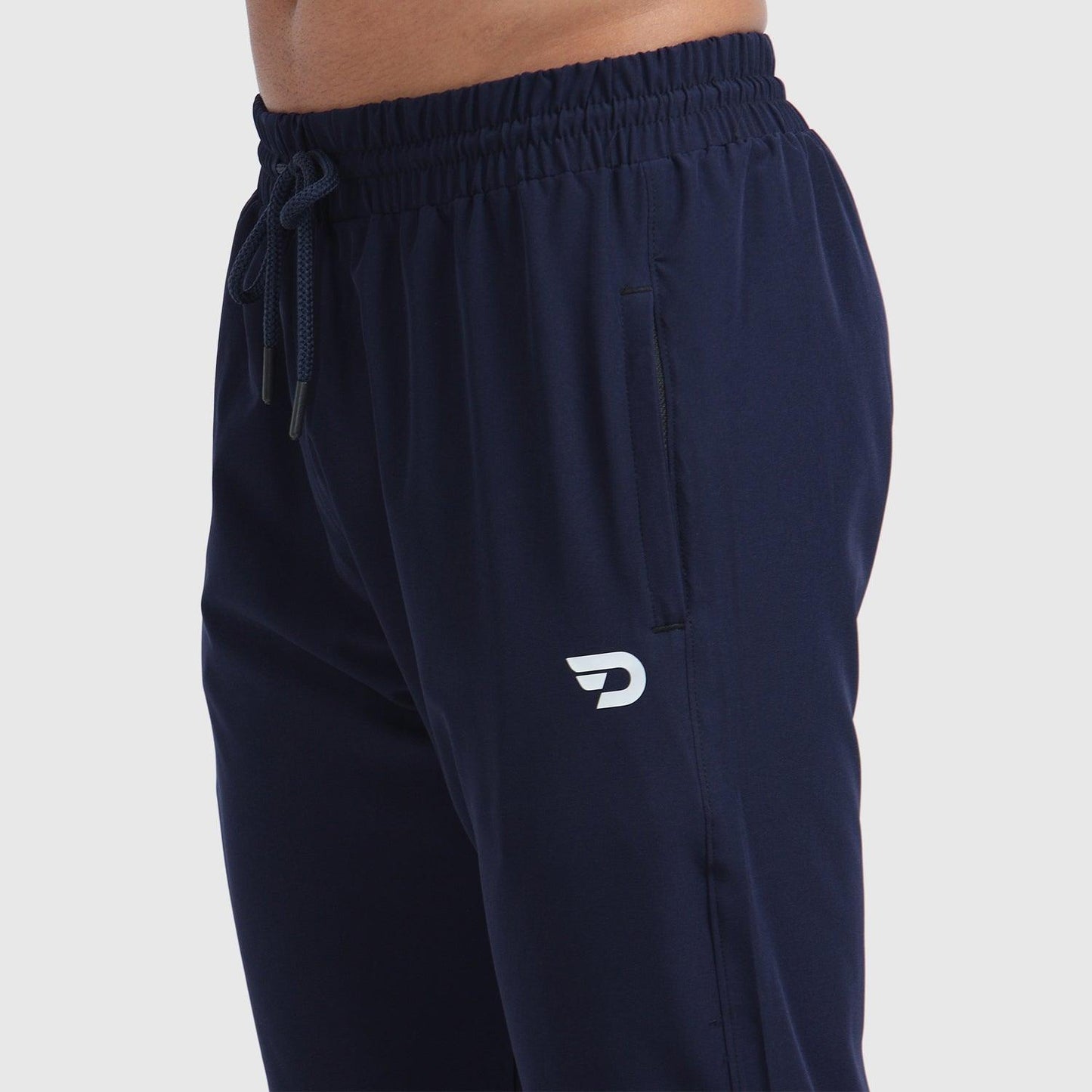 Denmonk: Elevate your look with these stayactive sharp midnight navy Trackpant for mens.