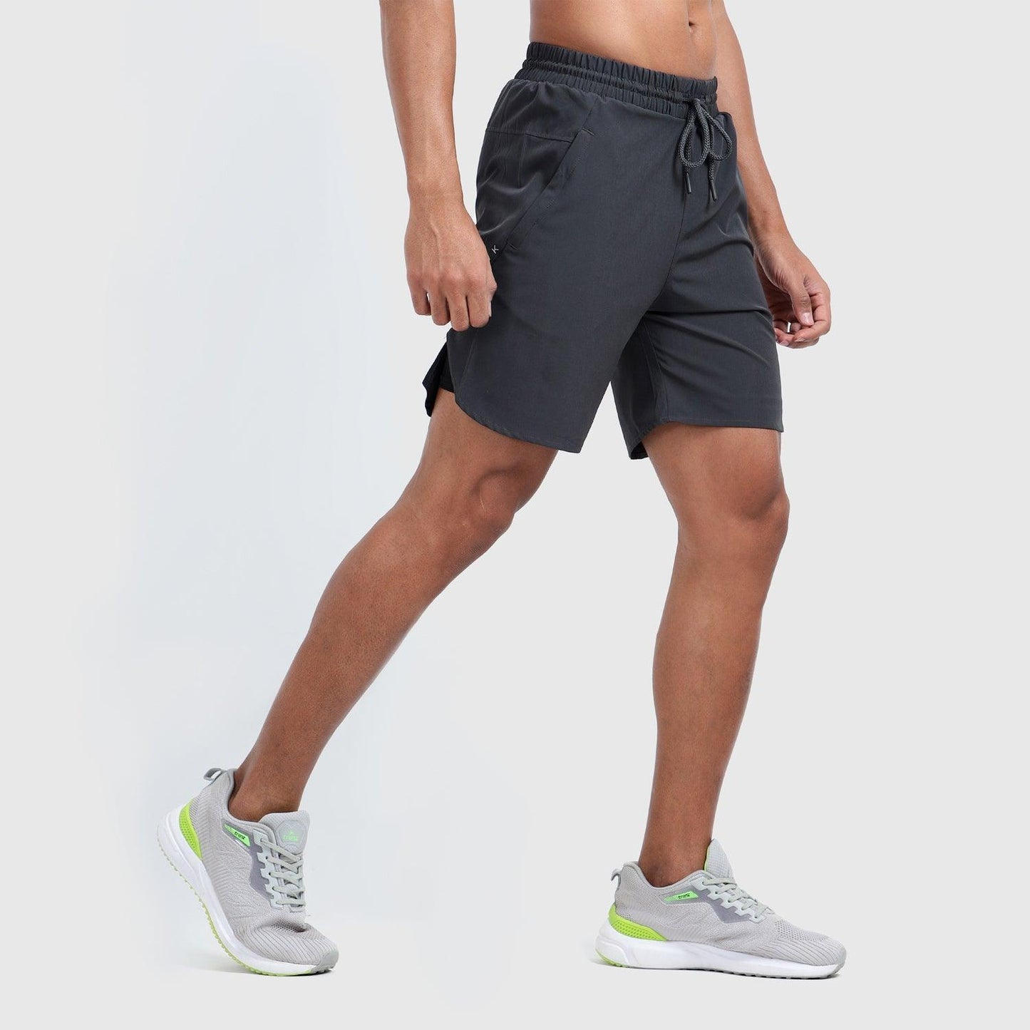 Denmonk's fashionable 2-IN-1 SHORTS charcoal shorts for men will boost your level of gym fitness.