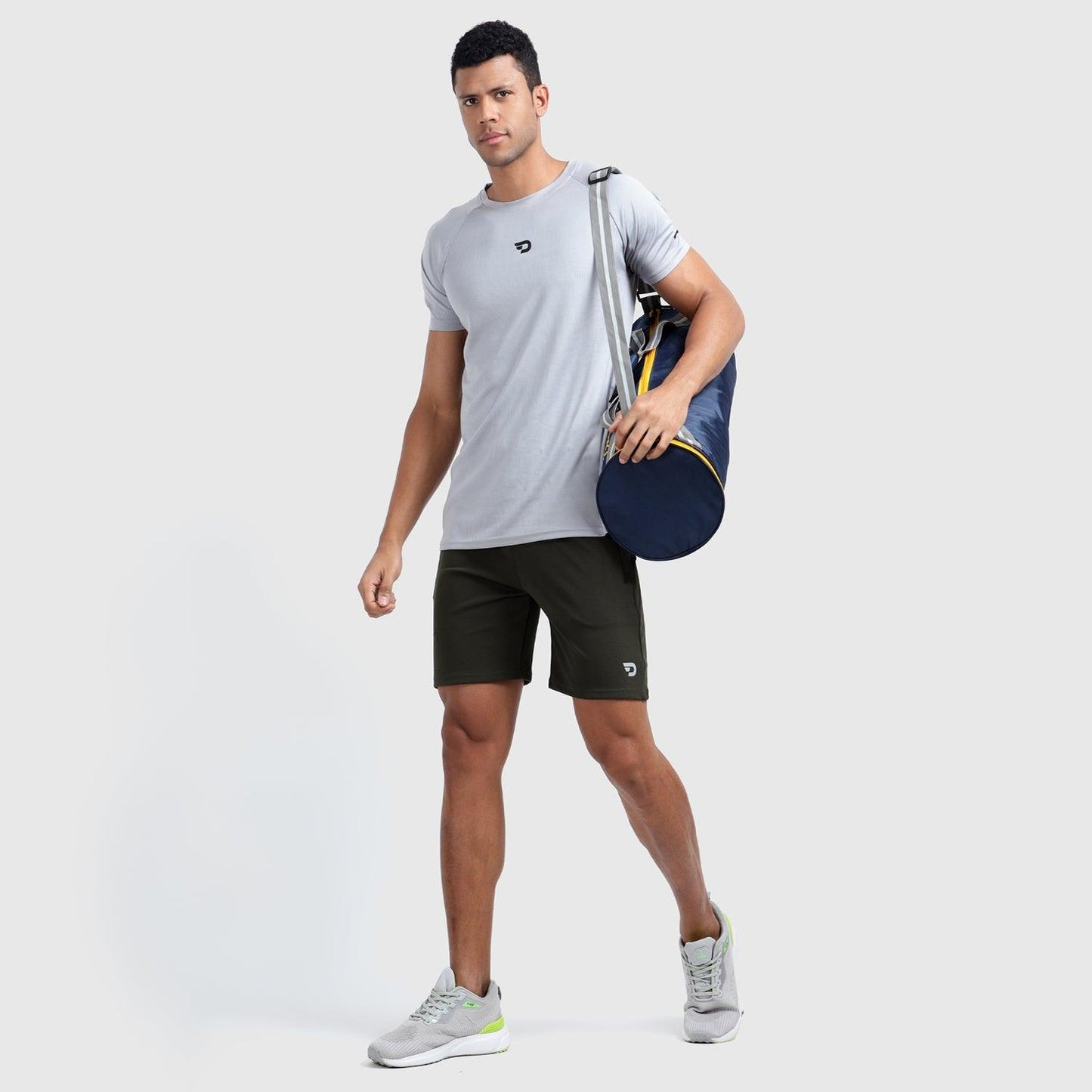 Denmonk's fashionable Trekready core olive shorts for men will boost your level of gym fitness.