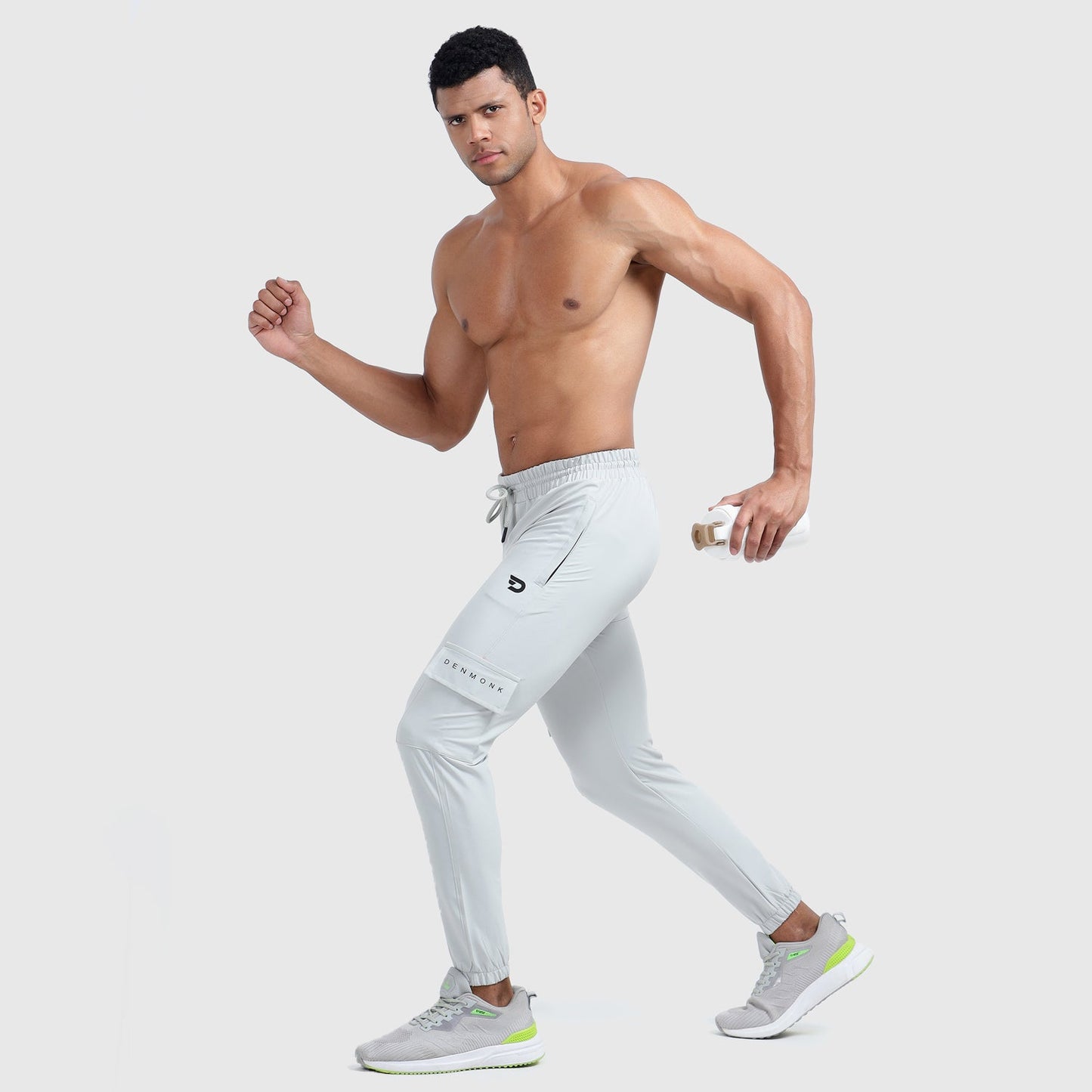 Denmonk: Elevate your look with these Cragopro sharp light grey  Trackpant for mens.