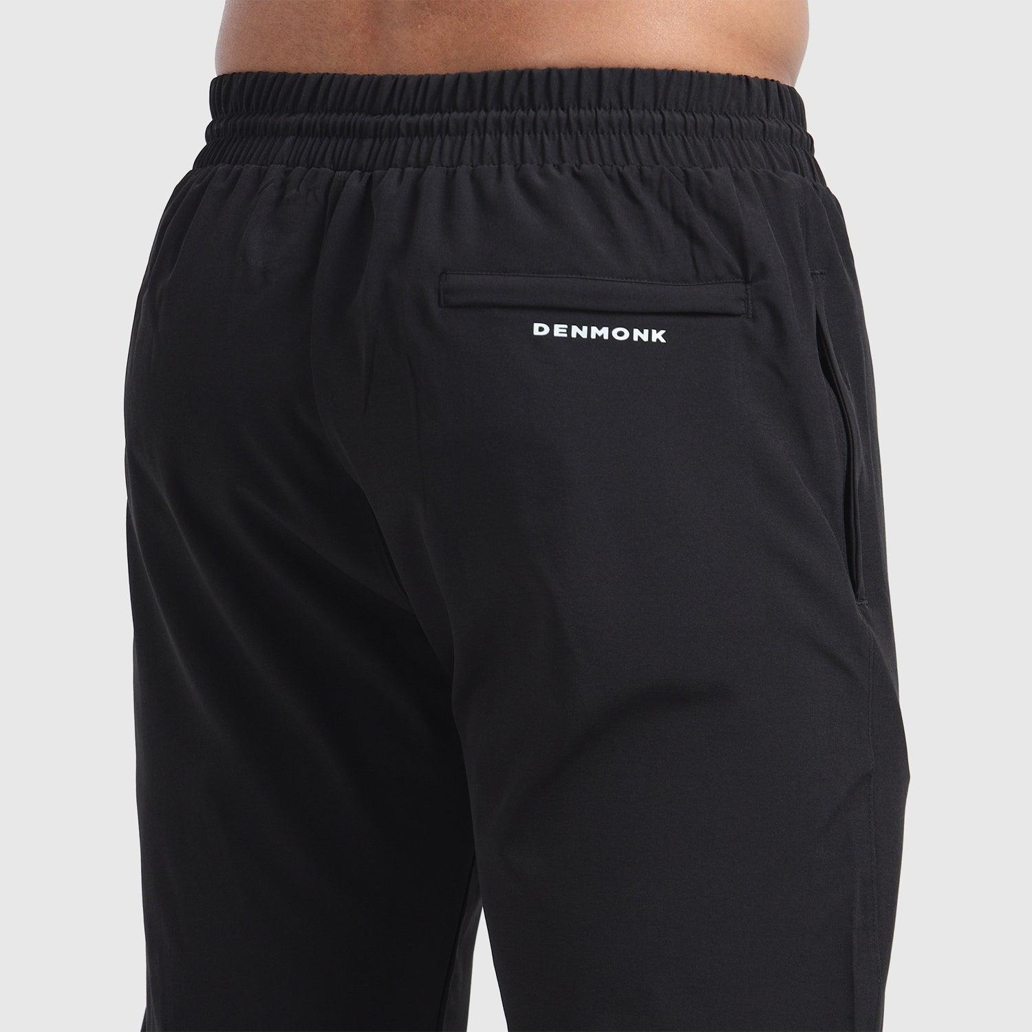 Denmonk: Elevate your look with these Stayactive sharp black Trackpant for mens.