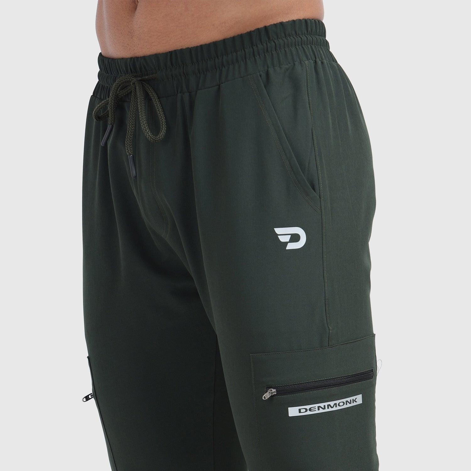 Denmonk: Elevate your look with these Trekcrago sharp core olive Trackpant for mens.