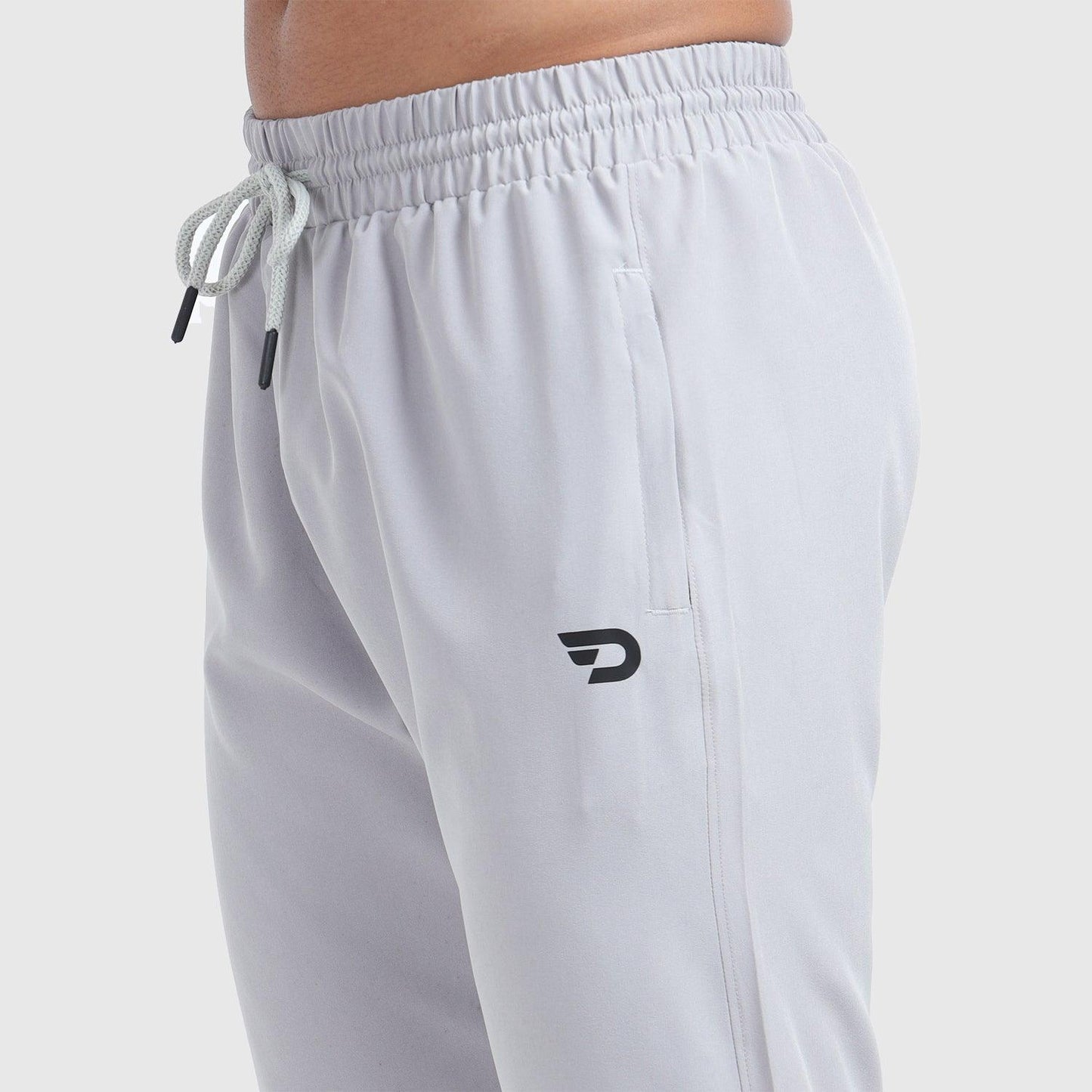 Denmonk: Elevate your look with these stayactive sharp light grey  Trackpant for mens.