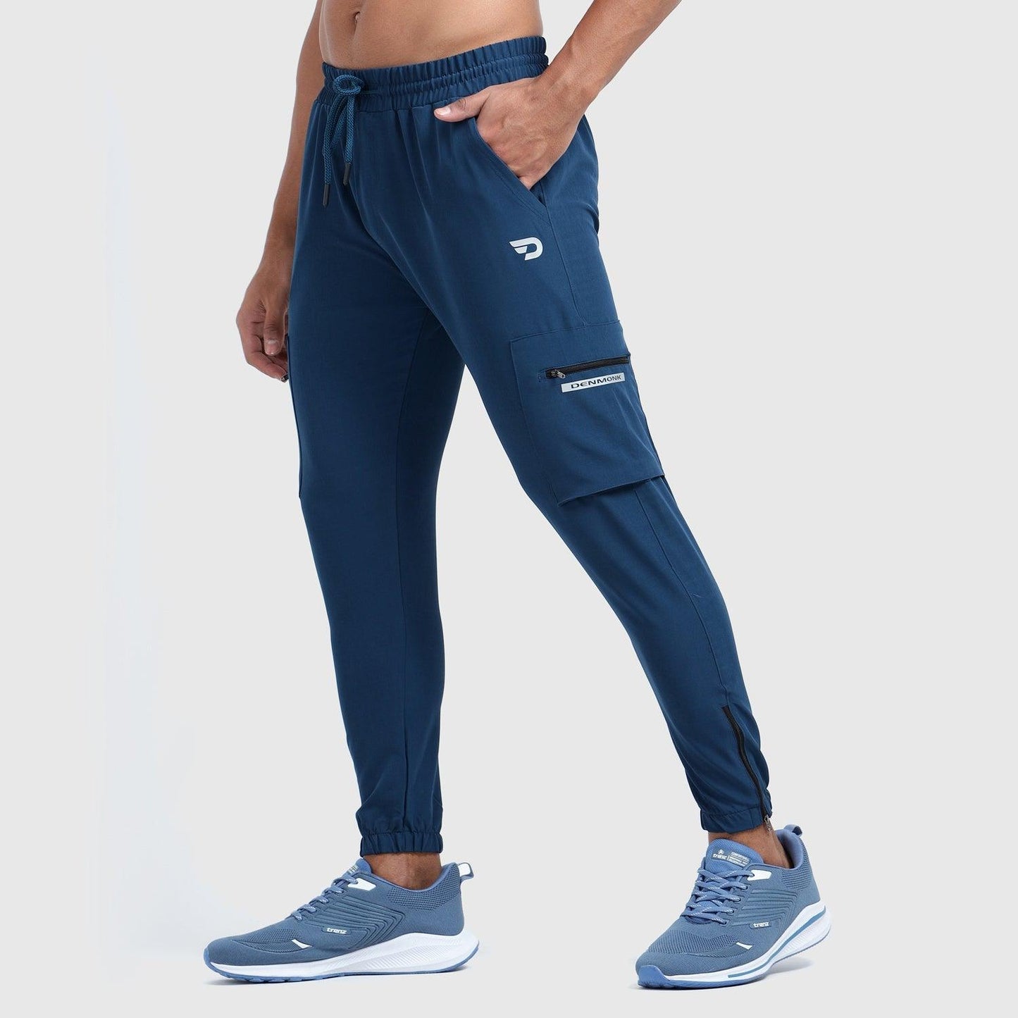 Denmonk: Elevate your look with these Trekcrago sharp regal blue Trackpant for mens.