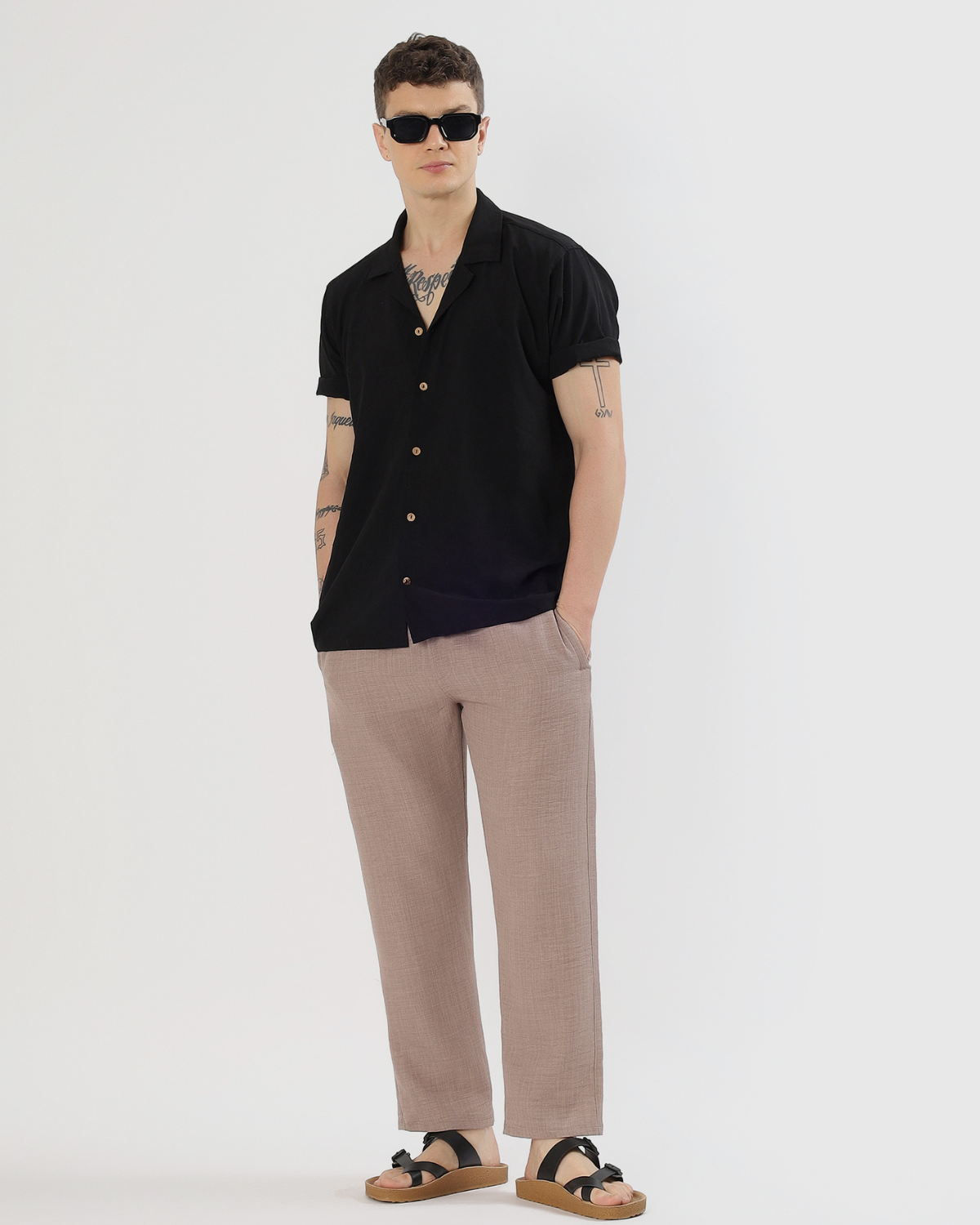 UrbanLoom Linen pant  | Straight Fit