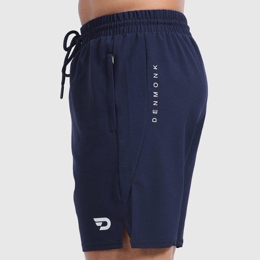 Denmonk's fashionable Coastline Comfort midnight navy shorts for men will boost your level of gym fitness.