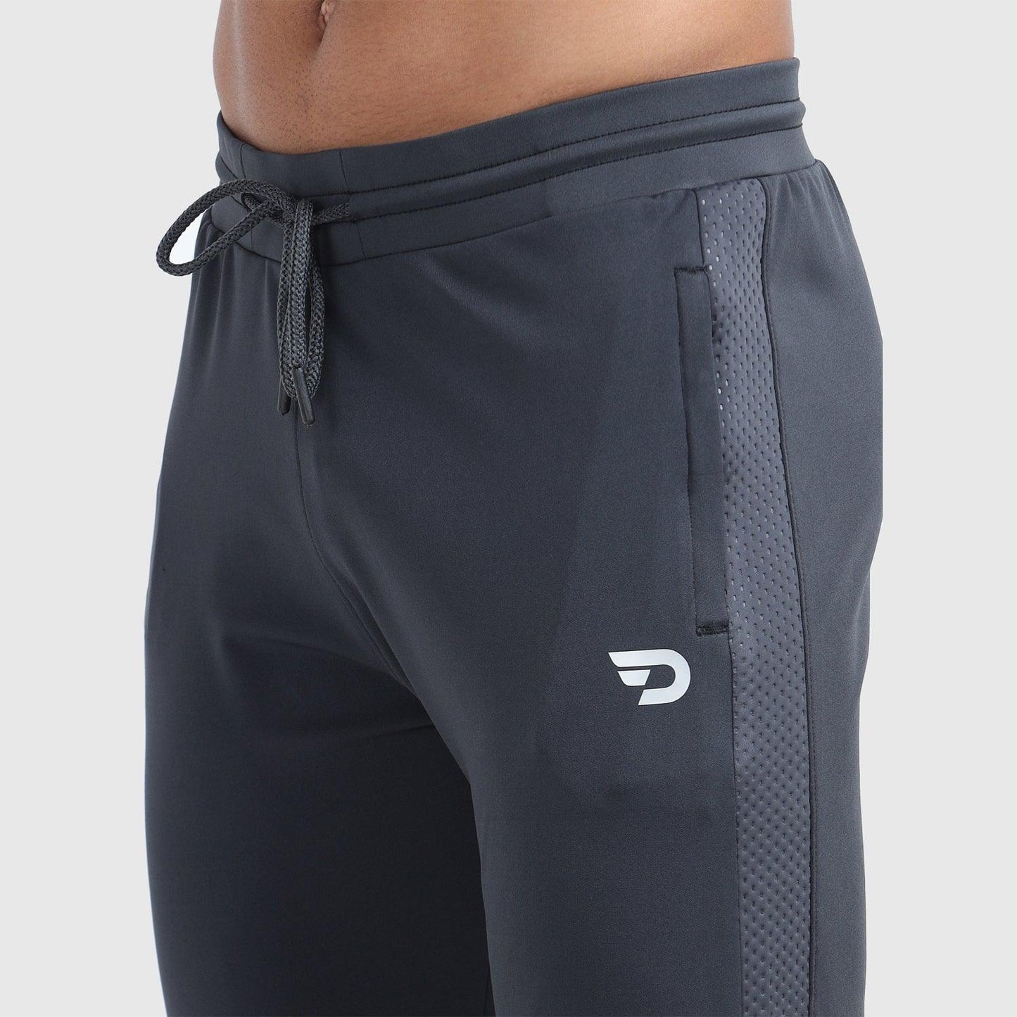 Denmonk: Elevate your look with these Urbanstribe sharp charcoal joggers for mens.