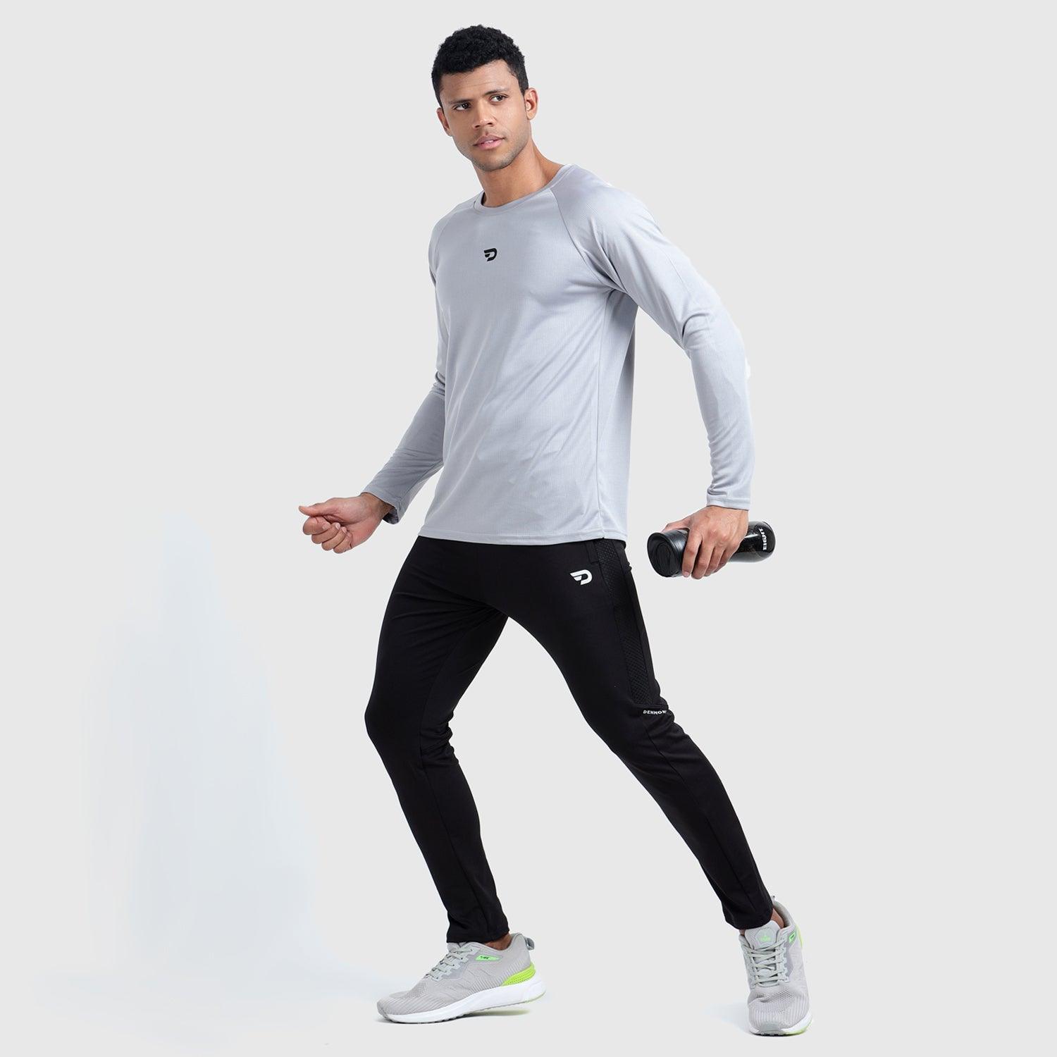 Denmonk: Elevate your look with these Urbanstribe sharp black joggers for mens.