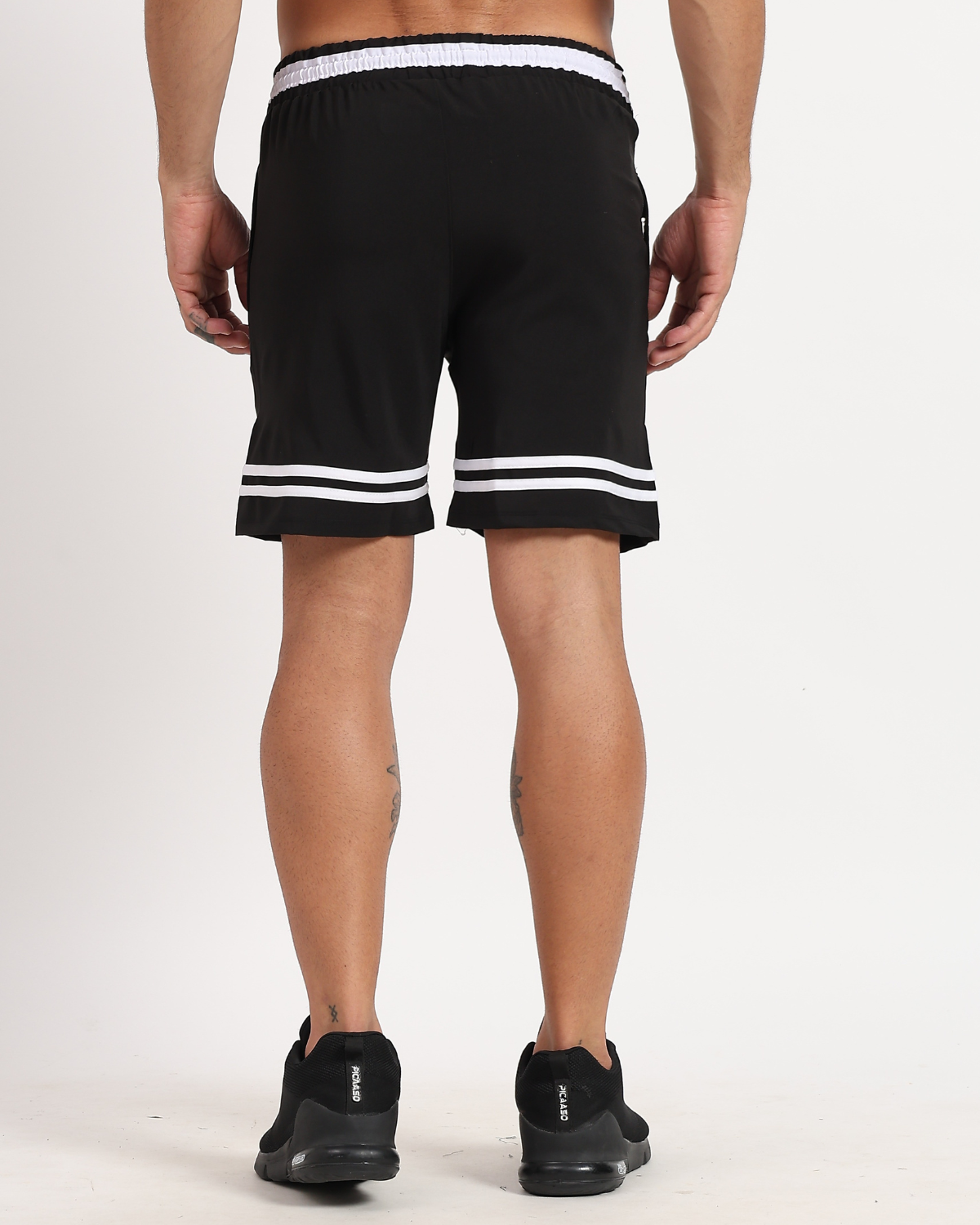 White Stripe Shorts