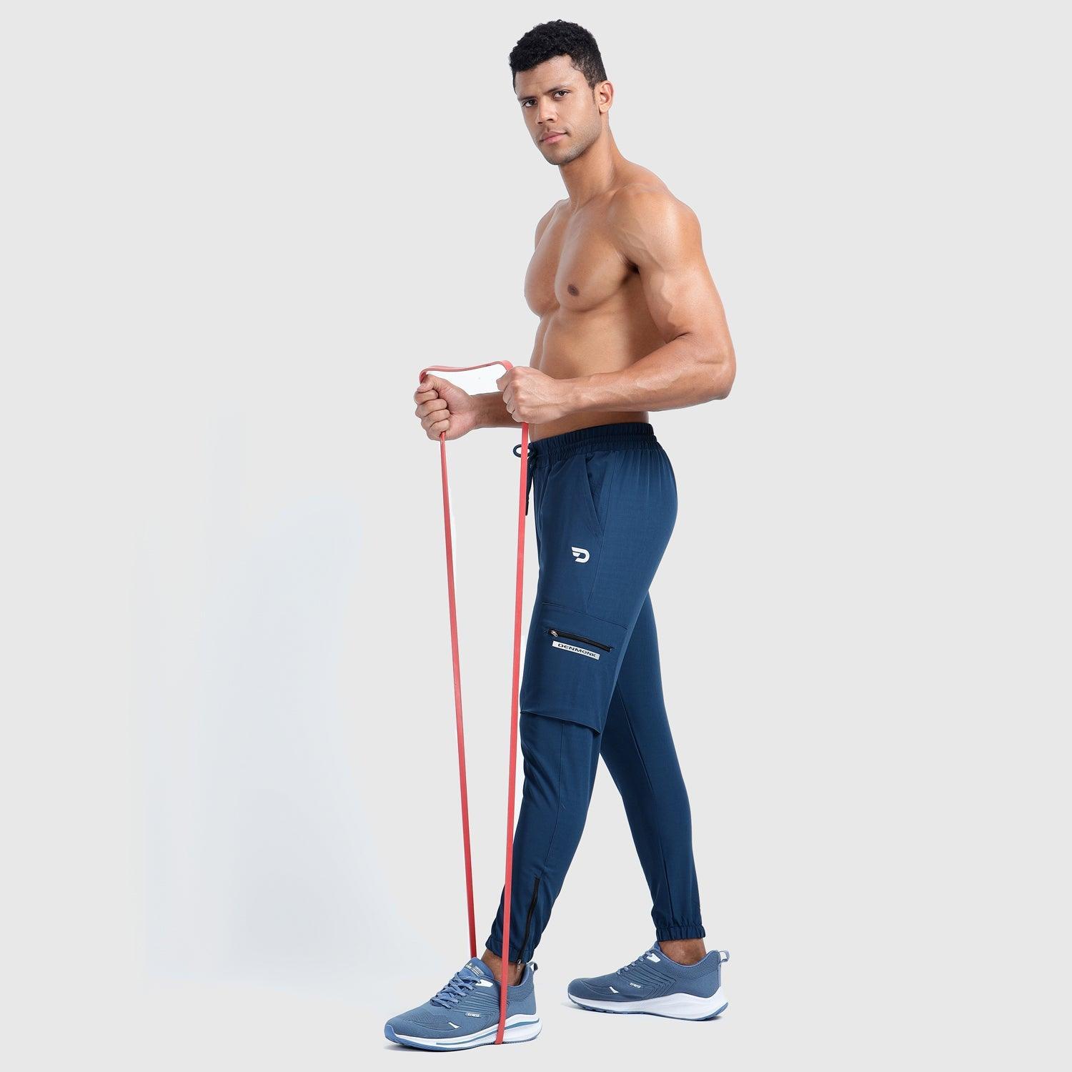 Denmonk: Elevate your look with these Trekcrago sharp regal blue Trackpant for mens.