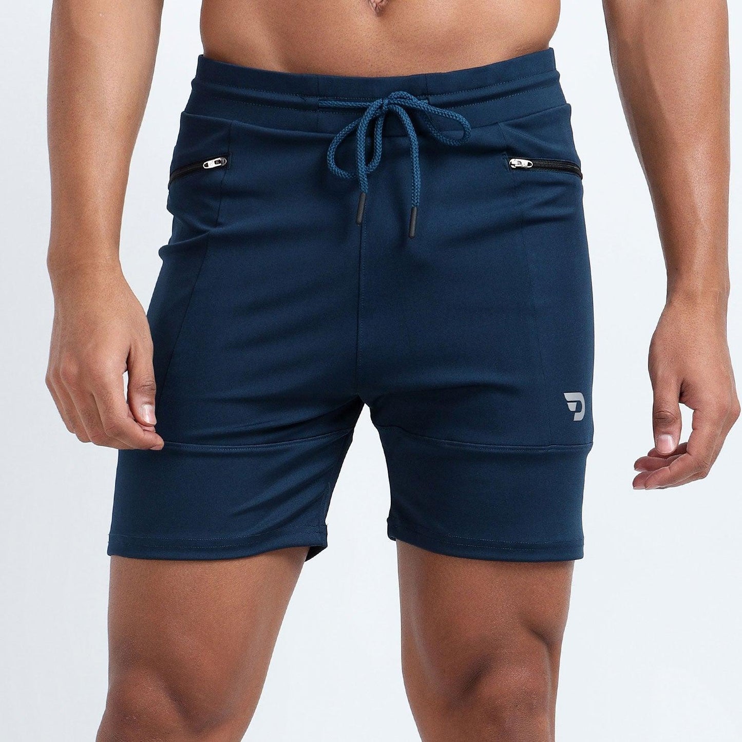 Denmonk's fashionable Power Shorts regal blue shorts for men will boost your level of gym fitness.f