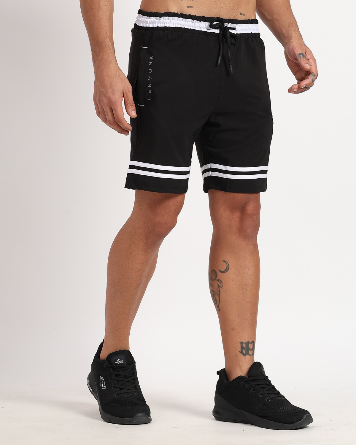 White Stripe Shorts