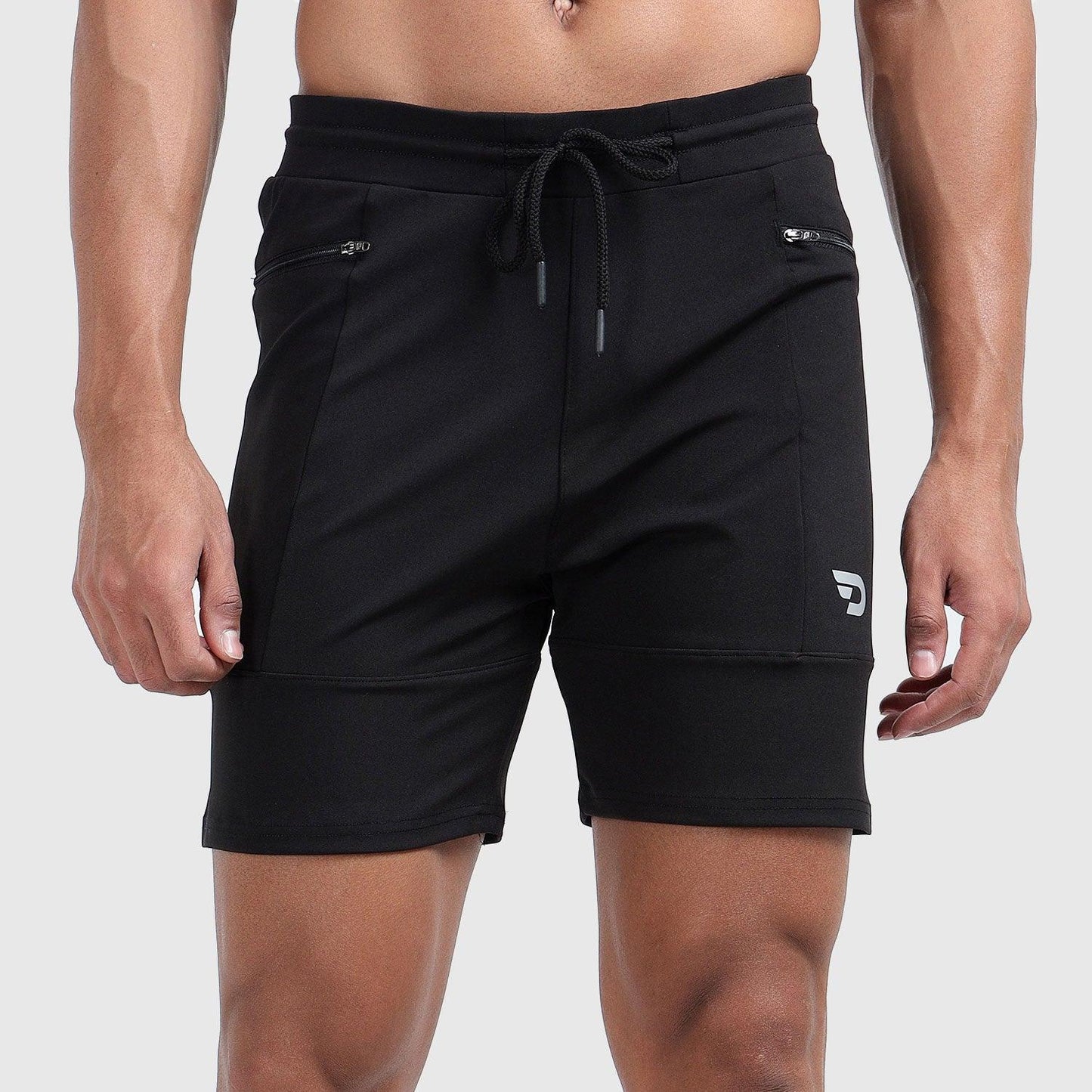 Denmonk's fashionable Power Shorts black shorts for men will boost your level of gym fitness.