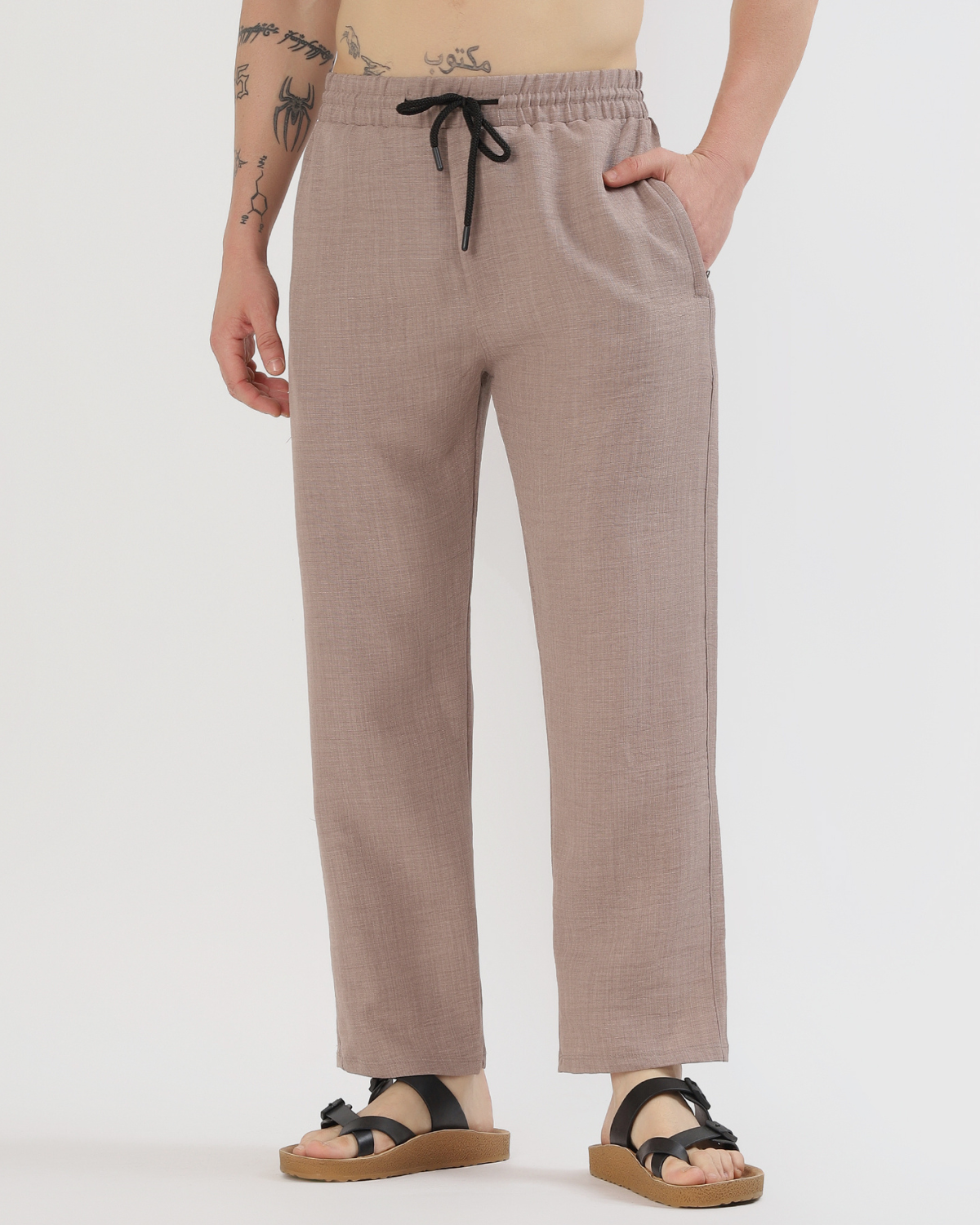 UrbanLoom Linen pant  | Straight Fit