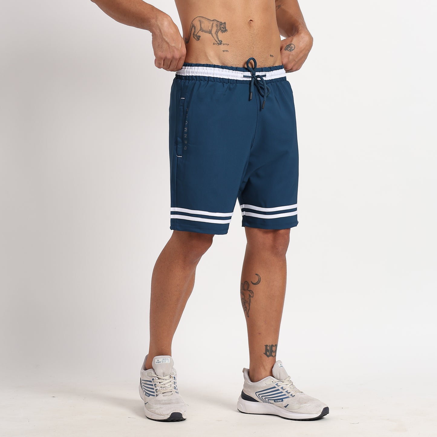 White Stripe Shorts