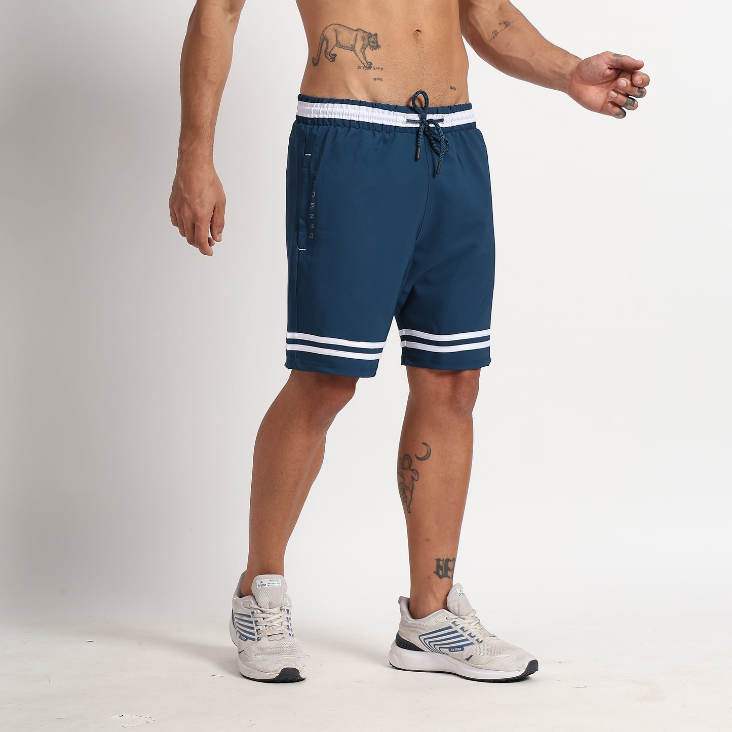 White Stripe Shorts