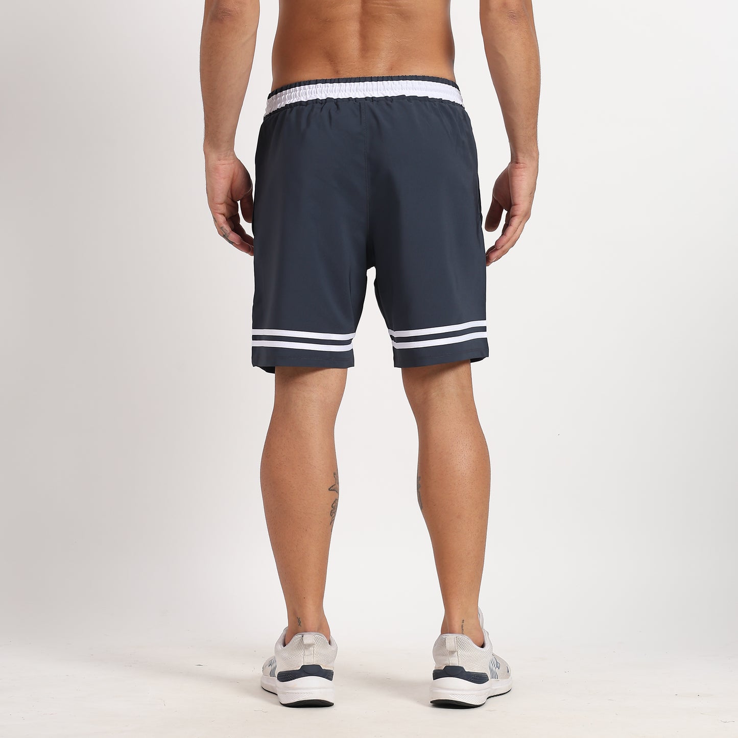 White Stripe Shorts