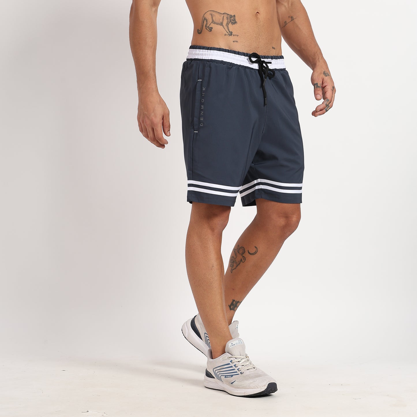 White Stripe Shorts
