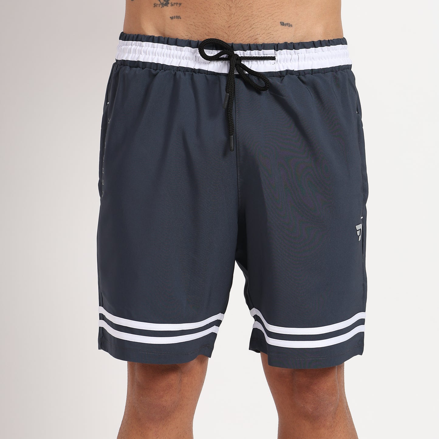 White Stripe Shorts