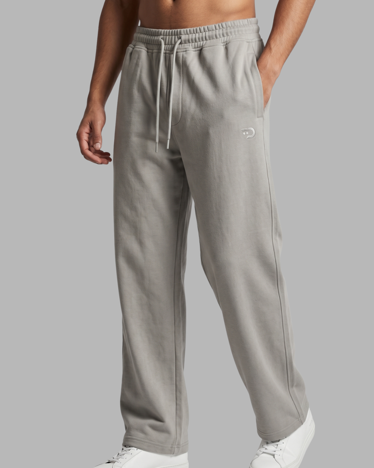 Denmonk Men's 100% Cotton Straight Fit Track Pants