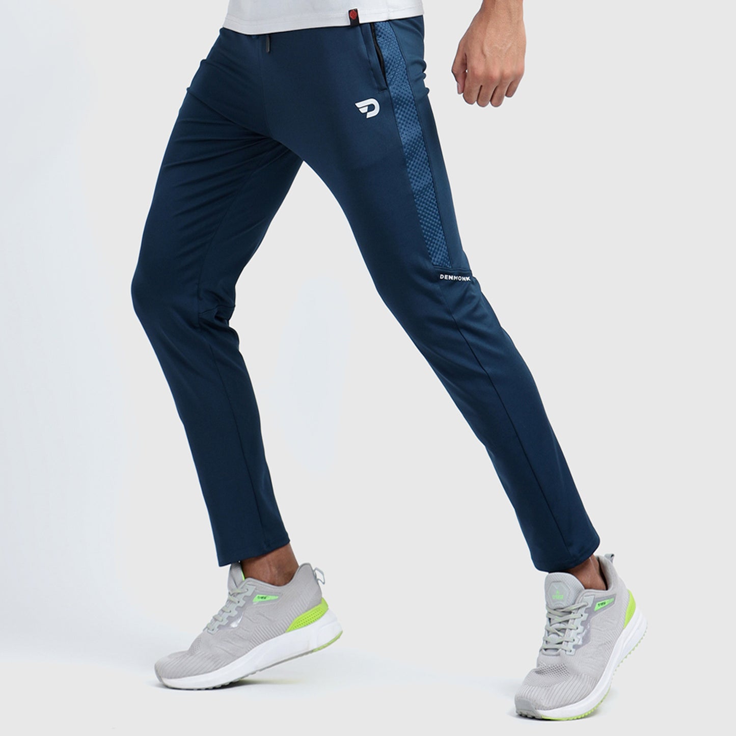 Denmonk: Elevate your look with these Urbanstribe sharp regal blue joggers for mens.