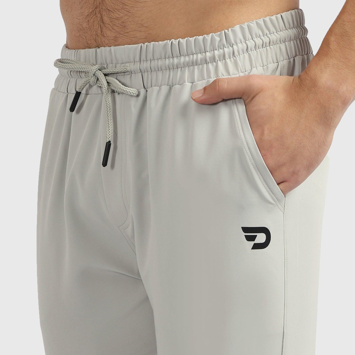 Denmonk: Elevate your look with these Trekcrago sharp light grey Trackpant for mens.