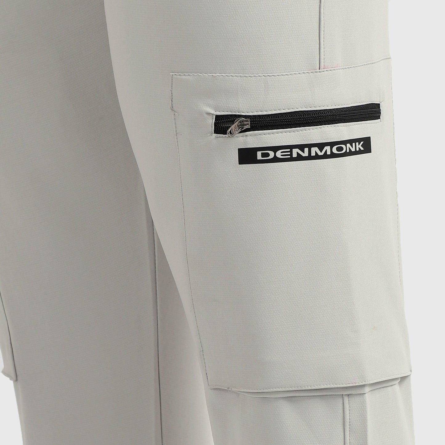 Denmonk: Elevate your look with these Trekcrago sharp light grey Trackpant for mens.