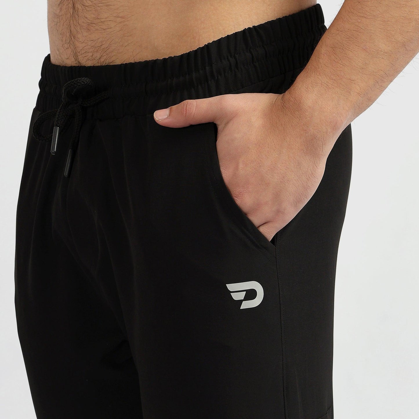 Denmonk: Elevate your look with these Trekcrago sharp black Trackpant for mens.